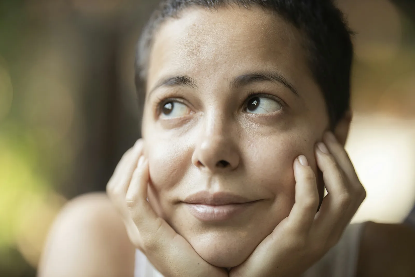 portrait of a cute woman
