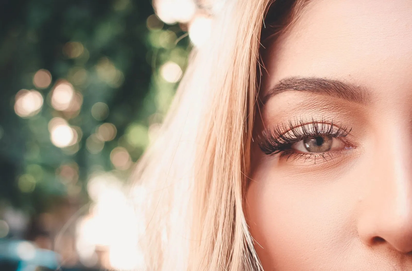 Detailed close-up of a woman's eye